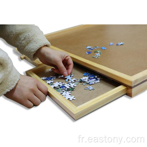 Table en bois de puzzle en bois de pin